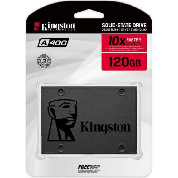 Kingston Original SSD 120GB (2.5"SATA 3) améliore et réactivité votre système transferts plus rapide
